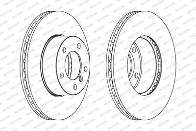 BREMSSCHEIBE FERODO DDF1536C 1