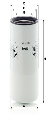 Olejový filtr MANN-FILTER WP 12 330