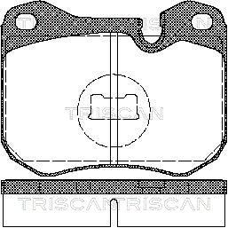 Комплект тормозных колодок, дисковый тормоз TRISCAN 8110 29157 для PORSCHE 924