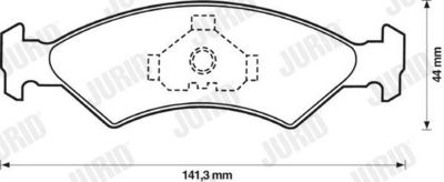 BREMSBELAGSATZ SCHEIBENBREMSE JURID 571412J 1