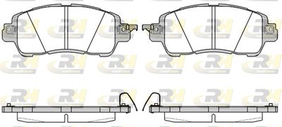 Комплект тормозных колодок, дисковый тормоз ROADHOUSE 21656.04 для MAZDA 2
