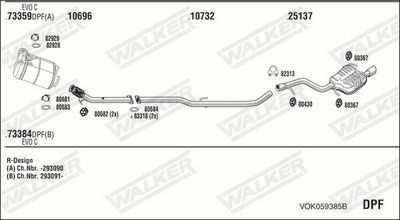 Изпускателна система WALKER VOK059385B