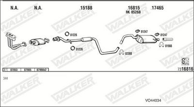 Изпускателна система WALKER VO44034