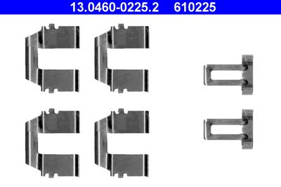 Комплектующие, колодки дискового тормоза ATE 13.0460-0225.2 для VW SHARAN