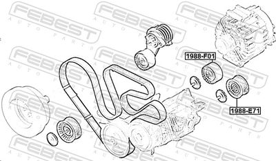 ROLA GHIDARE/CONDUCERE CUREA TRANSMISIE FEBEST 1988F01 1