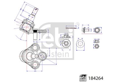 FEBI BILSTEIN 184264 Деталь для TOYOTA RAV 4 V (_A5_, _H5_) 2.5 VVTi AWD (AXAA54)