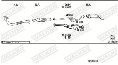 Изпускателна система WALKER SA30263