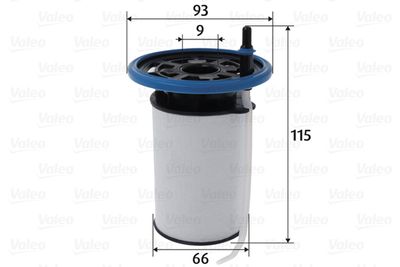 Топливный фильтр VALEO 587103 для FIAT 500L