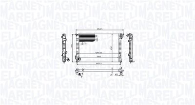 Chłodnica, układ chłodzenia silnika MAGNETI MARELLI 350213212700