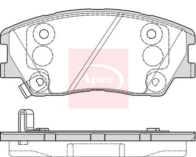 APEC Brake Pad Set, disc brake PAD2336