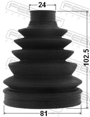 Bellow, drive shaft 0117P-ACU35R