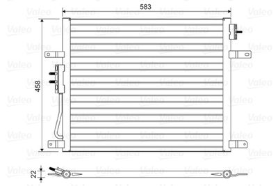 Конденсатор, кондиционер VALEO 814443 для JEEP GRAND CHEROKEE