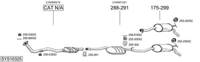 Układ wydechowy BOSAL SYS10325