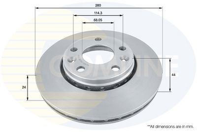 спирачен диск COMLINE ADC1585V
