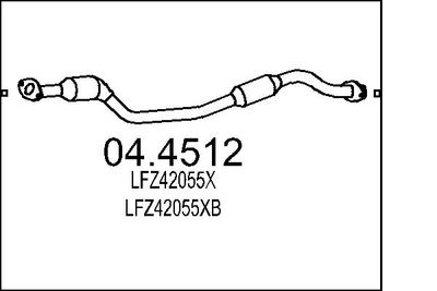 Катализатор MTS 04.4512 для MAZDA MX-5