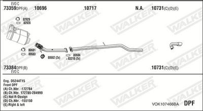 Изпускателна система WALKER VOK107466BA