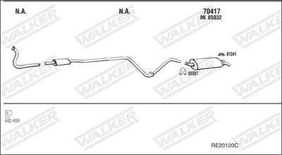 Изпускателна система WALKER RE20120C