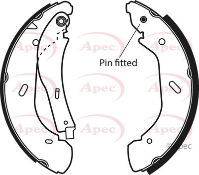 Brake Shoe Set APEC SHU632