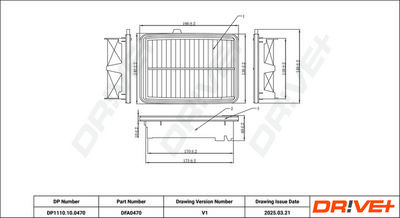 LUFTFILTER DR!VE+ DP1110100470 6