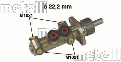 Главный тормозной цилиндр METELLI 05-0264 для RENAULT SAFRANE