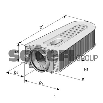 Filtr powietrza FRAM CA12115