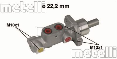 METELLI 05-0359 Главный тормозной цилиндр  для PEUGEOT 206 (Пежо 206)