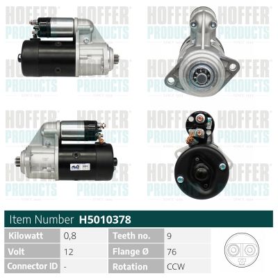 STARTER HOFFER H5010378