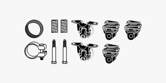 SET MONTARE SISTEM DE ESAPAMENT