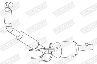 RUß-/PARTIKELFILTER ABGASANLAGE WALKER 73386 1