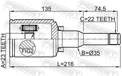 Joint Kit, drive shaft 1811-A16XERATLH