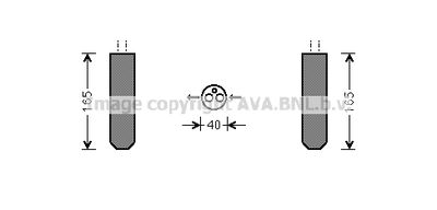 Осушитель, кондиционер AVA QUALITY COOLING HDD230 для HONDA CIVIC
