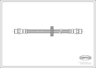 Тормозной шланг CORTECO 19018180 для VW JETTA