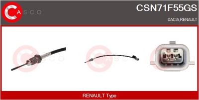 SENZOR TEMPERATURA GAZE EVACUARE CASCO CSN71F55GS