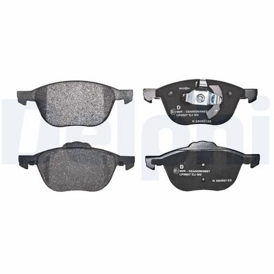 BREMSBELAGSATZ SCHEIBENBREMSE DELPHI LP3827 1