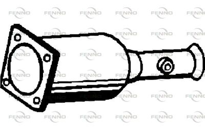Filtr sadzy / filtr cząstek stałych, układ wydechowy FENNO P9917DPF