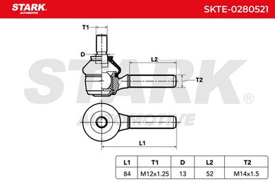 накрайник на напречна кормилна щанга STARK SKTE-0280521