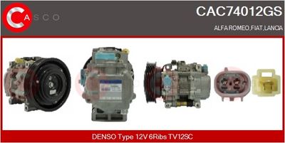 COMPRESOR CLIMATIZARE CASCO CAC74012GS