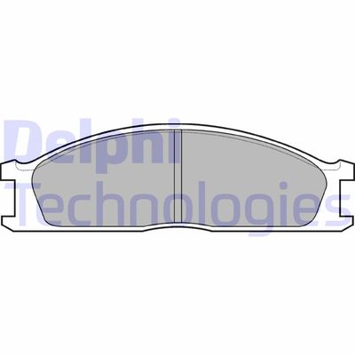 Комплект тормозных колодок, дисковый тормоз DELPHI LP726 для NISSAN PICK