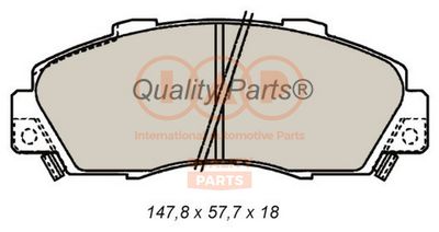 Комплект тормозных колодок, дисковый тормоз IAP QUALITY PARTS 704-06060 для HONDA PRELUDE