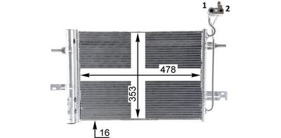 CONDENSATOR CLIMATIZARE MAHLE AC30000P 9