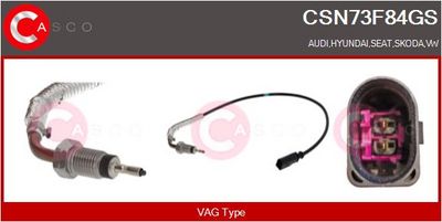 Čidlo, teplota výfukových plynů CASCO CSN73F84GS