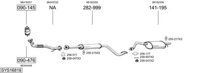 Изпускателна система BOSAL SYS16818