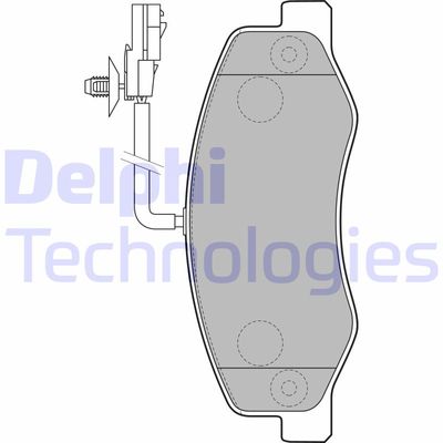 Комплект тормозных колодок, дисковый тормоз DELPHI LP2192 для NISSAN NV400