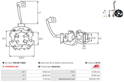 SUPORT PERII AS-PL PSX148149H 2
