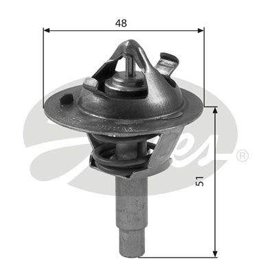 Thermostat, Kühlmittel GATES TH38490G1