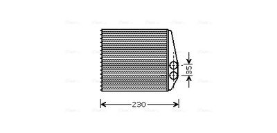 AVA QUALITY COOLING Kachelradiateur, interieurverwarming (OLA6355)