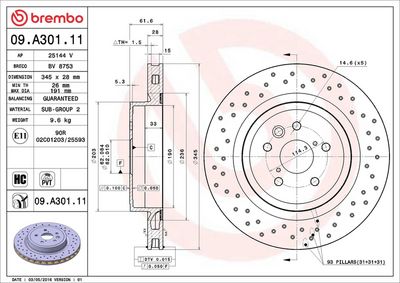 DISC FRANA BREMBO 09A30111 1