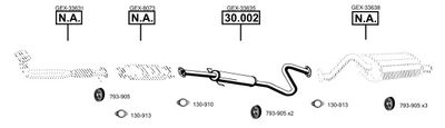 Изпускателна система ASMET RO301355