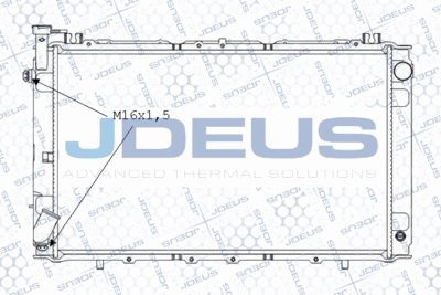 Радиатор, охлаждение двигателя JDEUS M-0190910 для NISSAN PATROL
