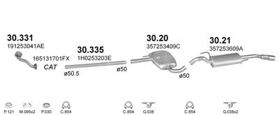 SISTEM DE ESAPAMENT POLMO POLMO01887